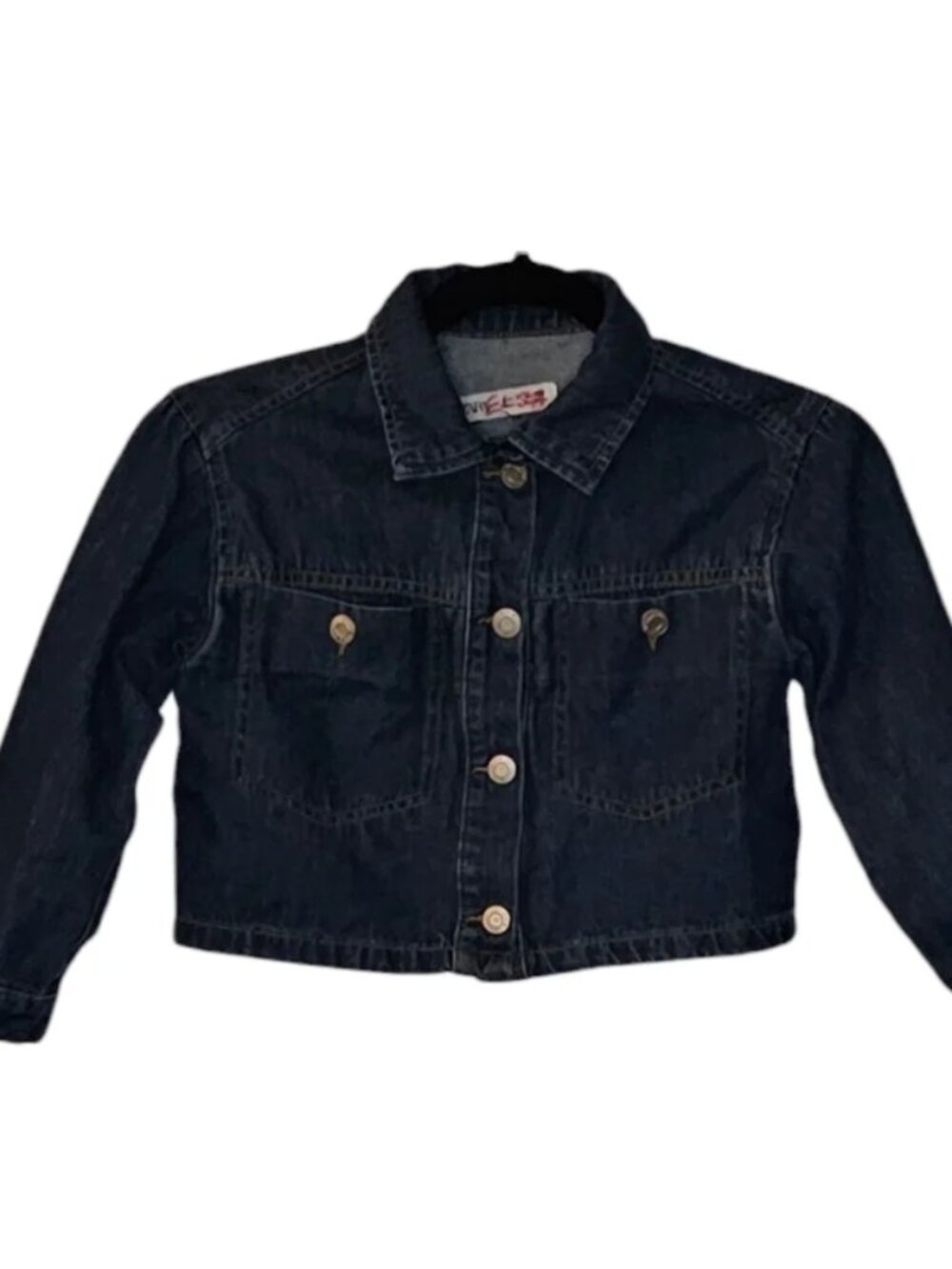 Zara Soft Dark Wash Jean Jacket girls size 7